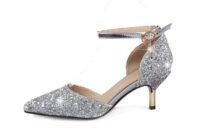 2.7 Inch Shiny Lace Pumps-12968