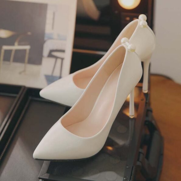 4 Inch Pointed Heel Ol Pumps-14992