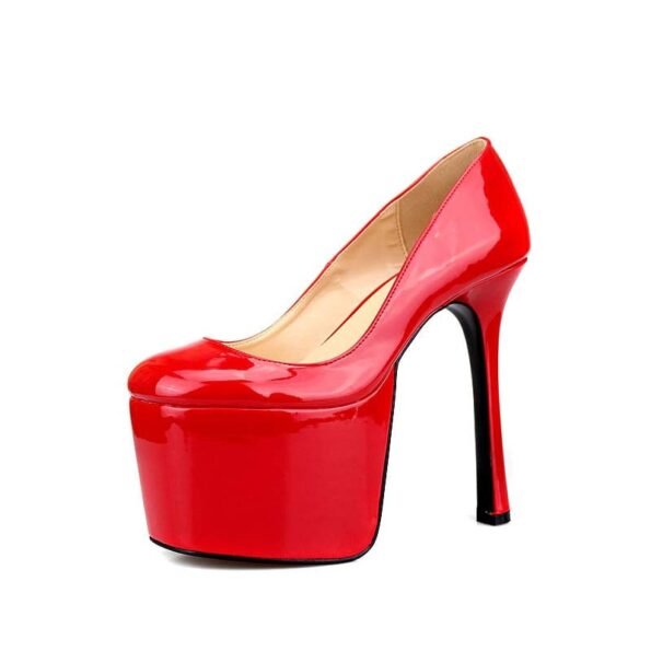 6.3 Inch High Heel Pumps With 3 Inch Platform-2092