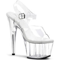 6 Inch Thin High Clear Sandals-1547