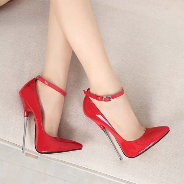 6.3 Inch Super High Heel Lace Pumps-39982