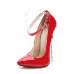 6.3 Inch Super High Heel Lace Pumps-0