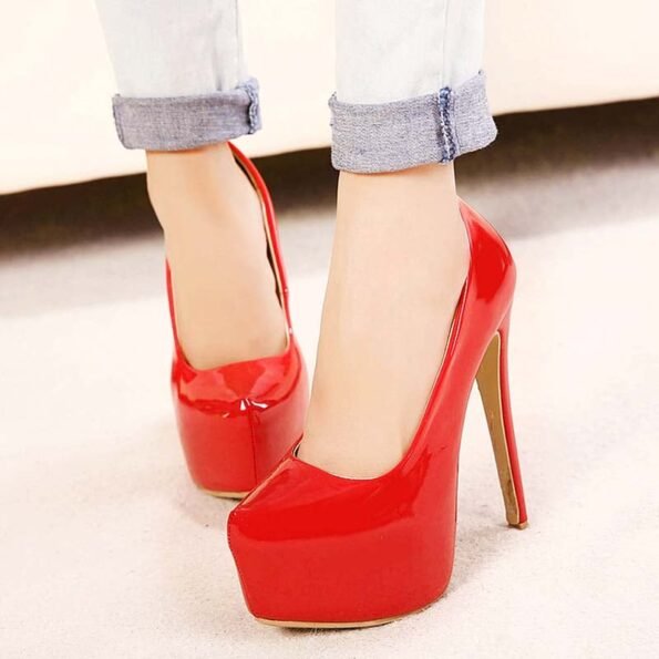 6 Inch Pointed Pumps-41686