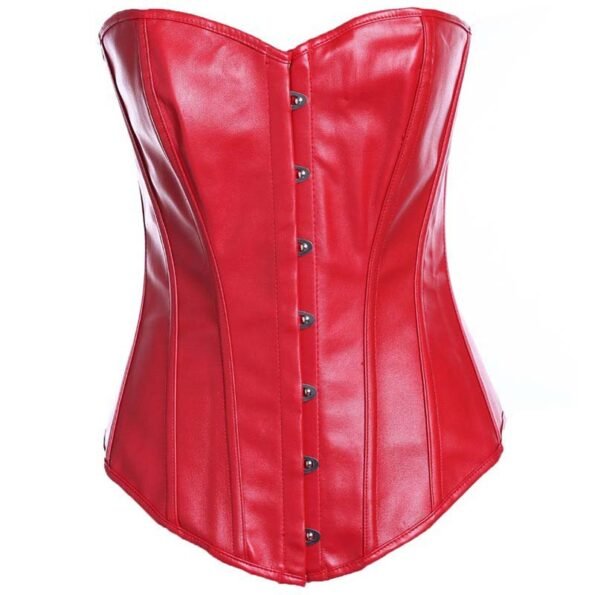 Classic Leather Overbust Corsets Tops-35027