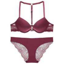 Front-Close Women 's Push up Embroidery Bras Set Lace Lingerie Bra and Panties 6510-27708