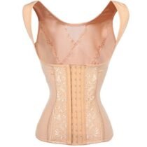 Lace Steel Boned Corset Waist Cincher Vest-0