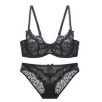 No Steel Ring Women 's Push up Embroidery Bras Set Lace Lingerie Bra and Panties-27126