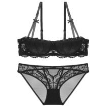 Women 's Push up Embroidery Bras Set Lace Lingerie Bra and Panties 1641-25798