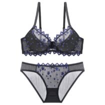 Women 's Push up Embroidery Full Bras Set Lace Lingerie Bra and Panties 1618-0