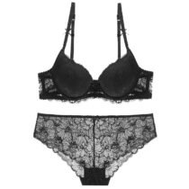 Women's Embroidery Push Up Bra Set Soft Cup Lace Underwear Set-24689