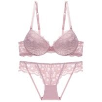 Women's Push Up Bra Set Soft Cup Lace Underwear Set-24752