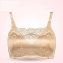 Lace Floral Embroidery Pocket Bra for Silicone Breast Forms Boobs 2302-46822