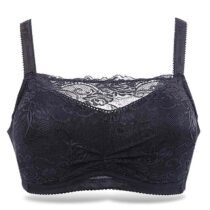 Lace Floral Embroidery Pocket Bra For Silicone Breast Forms Boobs-0
