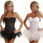 Lace Mesh Overbust Corsets Tops-0