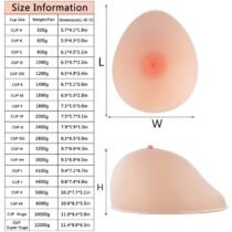 Natural Look Oval Mastectomy Breast Forms-38157