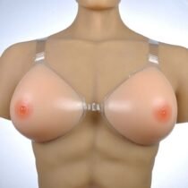 Natural Look Triangle Clear Strap Breast Forms Set-0