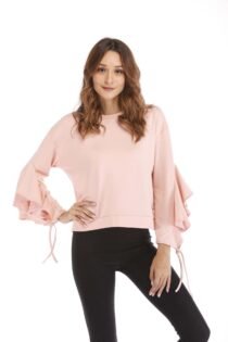 Round Neck Fashion Sleeve Women'S Sweater-53821