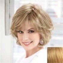 Swiss Lace Short Light Brown Wig-0