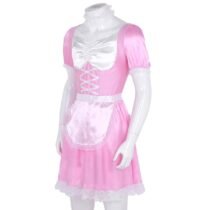 3Pcs Sissy Maid Uniform Fancy Dress with Choker and Headband-56007