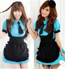 Sweet Gothic Lolita Dress French Anime Sissy Maid Costume-59140