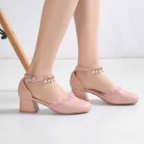 1.8 Inch Cute Sweet Ruffles Beads Sandal-0