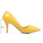 2 Inch Patent Leather Pointed Toe Shallow Pump-0