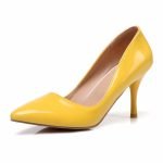 2 Inch Patent Leather Pointed Toe Shallow Pump-0