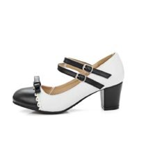 2 Inch Sweet Bowktie Mary Janes Ankle Strap Pump-60476