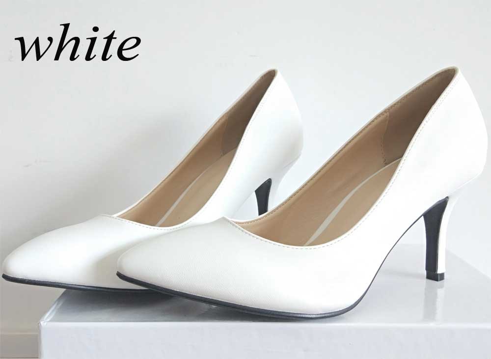 2 Inch Genuine Leather Thin Heel Pointed Pump