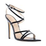 4.7 Inch Ankle Strap Criss Cross Open Toe Sandal-0