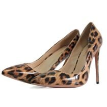 4.7 Inch Leopard Gradual Pointed Toe Pump-61266