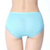 Crossdresser 3 PCS Cotton With Lace Side Flora Panties-61835