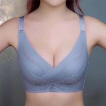 Crossdresser Comfortable Gathered Adjustable Push up Seamless Bra-0