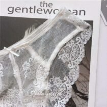 Crossdresser Lace Transparent Hollow Out Crotch Cotton Panty-65118