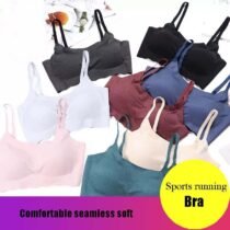 Crossdresser New Seamless Wire Free Sports Gathering Running Shockproof Bra-0