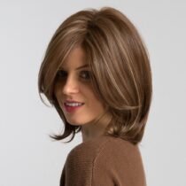 10 Inch Natural Hairline Heat Resistant Synthetic Straight Bob Wigs with Sides-0